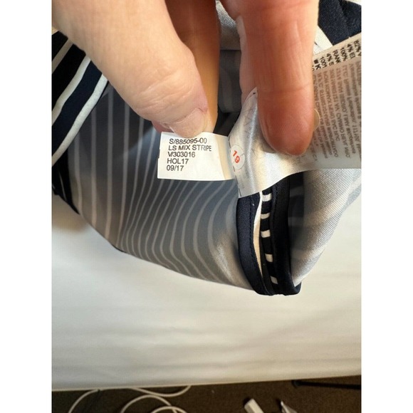 Banana Republic Navy Blue & White Striped Nautical Dress Bodycon size 10P D28 - Picture 5 of 8